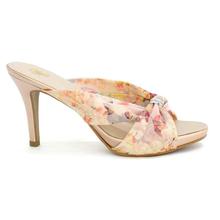 DMK Pink Floral Slide Heel Shoes for Women - 15426