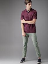 Men Grey Slim Fit Solid Cropped Chinos