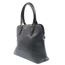 David Jones Black Solid Zippered Handbag For Women