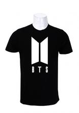 Wosa - Round Neck Wear Black BTS T-Shirt For Men