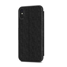 Moshi SenseCover for iPhone X - slim portfolio case with touch cover Black