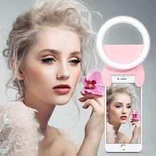 Rechargeable LED Ring Selfie Light For Smartphones