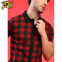 Campus Sutra Men Half Sleeve Checks Casual Shirt