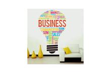 Business Light Bulb Wall Stickers Decals Vinyl Office Decor