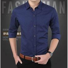 Long-sleeved shirt_2018 new men's long-sleeved shirt men's