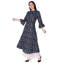 Crazora Women's Cotton Printed A-Line Kurta With Palazzo Set