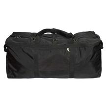 Black Solid Duffle Bag For Men