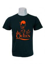 Wosa -Freddie Mercury Black Print Half Sleeve Tshirt for Men