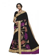 Stylee Lifestyle Black  Banarasi Silk Jacquard Saree -2027