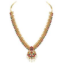 Shining Diva Fashion Latest Combo Design Pearl Necklace