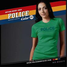 Police Blue 'Police' T-Shirt For Women (GC.014)