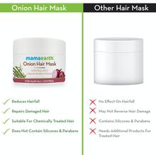 Mamaearth Onion Hair Mask, For Hair Fall Control, With Onion Oil and Organic Bamboo Vinegar, 200ml