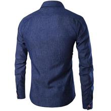 Men's long-sleeved shirt _ men's long-sleeved shirt pocket