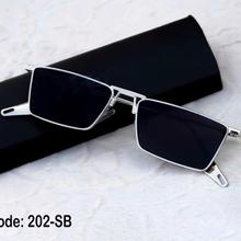 Silver Frame Black Glasses Unique Model Trendy Sunglasses For Unisex