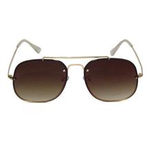 Brown Shaded Square Sunglasses For Women