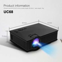 UNIC UC46 + Mini WiFi Portable LED Projector with Miracast DLNA Airplay - Black US Plug 170785201