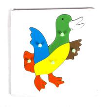 Kconnecting kids LTM-Duck Inset Tray Puzzle with Knobs for kids