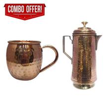 Copper Textured Water Jug