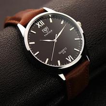 Yazole Brand Luxury Quartz Watch Men Famous Male Clock Leather