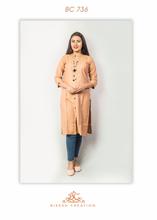 Beige Khadi Slub kurti