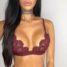 S72 New Lace Bra Brief Sexy Girl Seamless Brassiere Transparent Wireless Bras Lingerie for Women Underwear