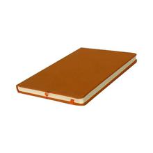 Orange Plain Rexine Covered Notebook