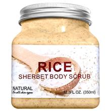 Rice Sherbet Body Scrub With Rice Extracts, Vitamins, Shea Butter For Dull Free And Brighter Skin 500ml