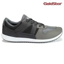 Goldstar Grey/Blue Lace-up Sport Shoes For Men