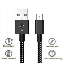 MY POWER  Micro Usb Cable For Nylon Braid Metal For Android Mobile Phone UsbData Cable Wire Alloy Charge