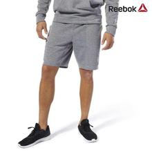 Reebok Grey Wor Melange Doubleknit Shorts For Men - DP6153