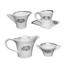 Royal Windsor Tea Pot Set, Gold-15 Pcs