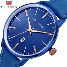 Mini Focus MF0115G Luxury Genuine Leather Band Wrist Watch For Men