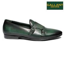 Gallant Gears Black Double Monk Strap Leather Formal Shoes For Men - (139-B1)