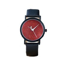 Moon Dial Hands Trendy Black/Red Analog Unisex Watch