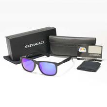 GREY JACK Polarized Mercury Blue Frame Wayfarer Winter Sunglasses (Unisex)