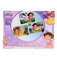 Funskool Dora 3In1 Puzzle Game 24 Pieces 9624600