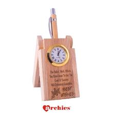 ARCHIES Best Wishes Pen Stand Décor with 1 Pen and Clock