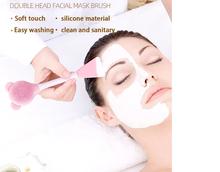 Double Headed Silicone Facial Mask Brush