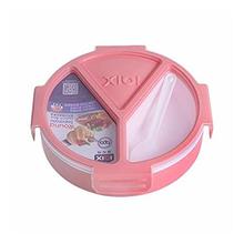 Round Seperate Lunch Box -500ml ( Pink )