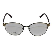 Golden/Brown Framed Round Unisex Eyeglasses Frame