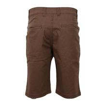 Brown Cotton 3/4th Shorts For Men