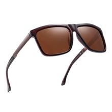 Matte Brown polarized Square Sunglasses -Unisex