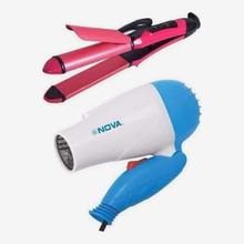 Nova Combo Dryer + Hair Straightener & Curler