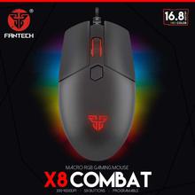 Fantech X8 COMBAT Gaming Sensor 6D USB Wired Gaming Mouse With 4000DPI/6 Buttons/LED