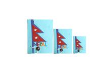 Nepali Paper Lokta Paper Note Book Pack Of 3 - Arctic Blue