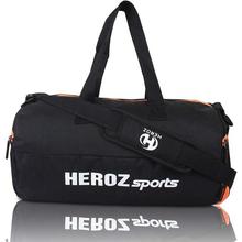 HEROZ Nylon Young 26 Ltr Gym Bag (Grey and Navy Blue)