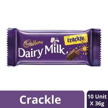 Cadbury Dairy Milk Crackle Chocolate Bar-36g (Pack of 2)