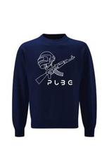 PUBG GUN COLLECTION Print Sweatshirt Blue