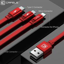 Cafele 3in1 USB Type C Micro USB Cable Type-c for iPhone