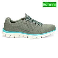 Sonam Gears Grey/Turquoise Blue Training Shoes For Women(YS1709)